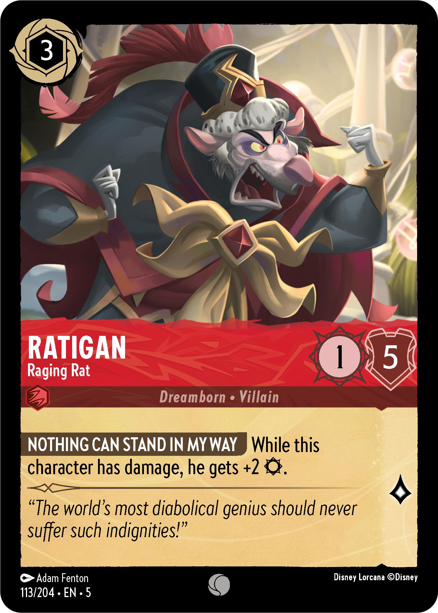 Ratigan - Raging Rat (113/204) [Shimmering Skies] | Fandemonia Ltd