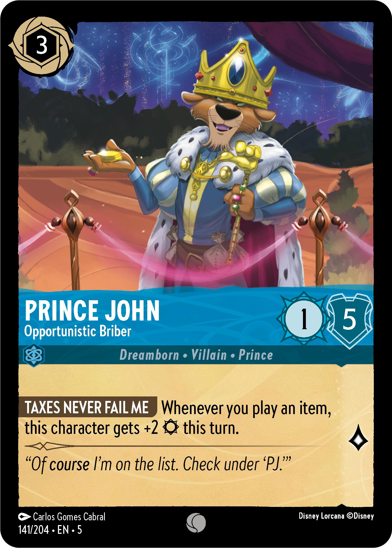 Prince John - Opportunistic Briber (141/204) [Shimmering Skies] | Fandemonia Ltd