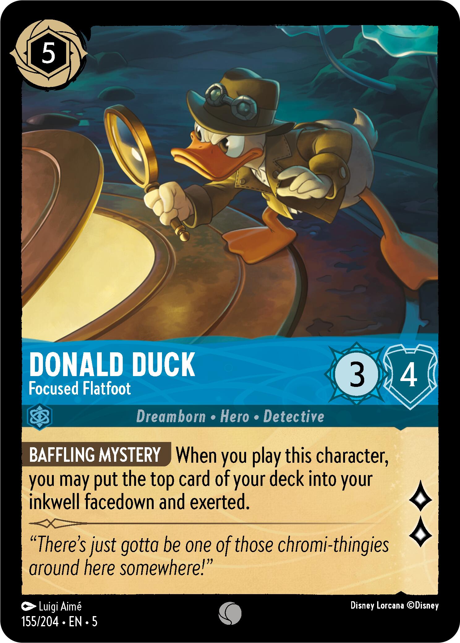 Donald Duck - Focused Flatfoot (155/204) [Shimmering Skies] | Fandemonia Ltd