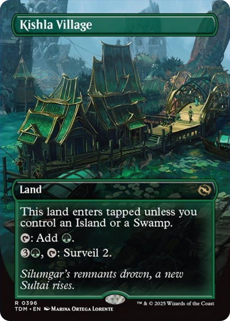 Kishla Village (Borderless) [Tarkir: Dragonstorm] | Fandemonia Ltd