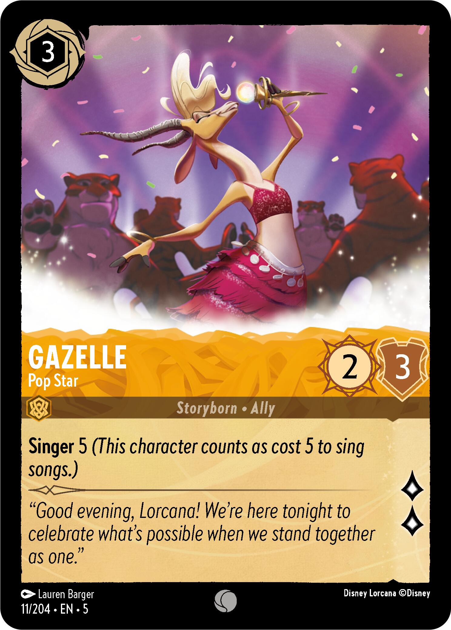 Gazelle - Pop Star (11/204) [Shimmering Skies] | Fandemonia Ltd