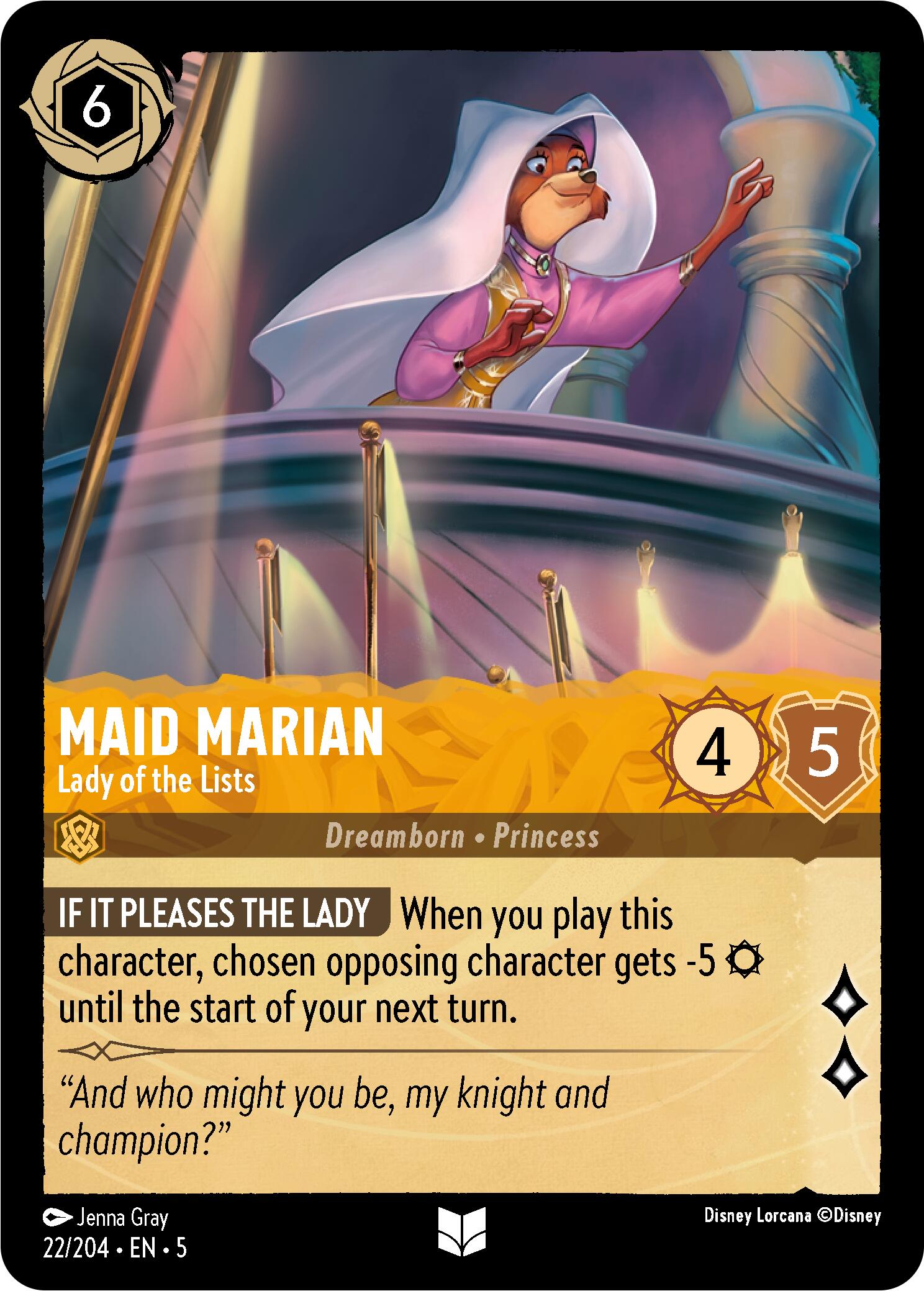 Maid Marian - Lady of the Lists (22/204) [Shimmering Skies] | Fandemonia Ltd