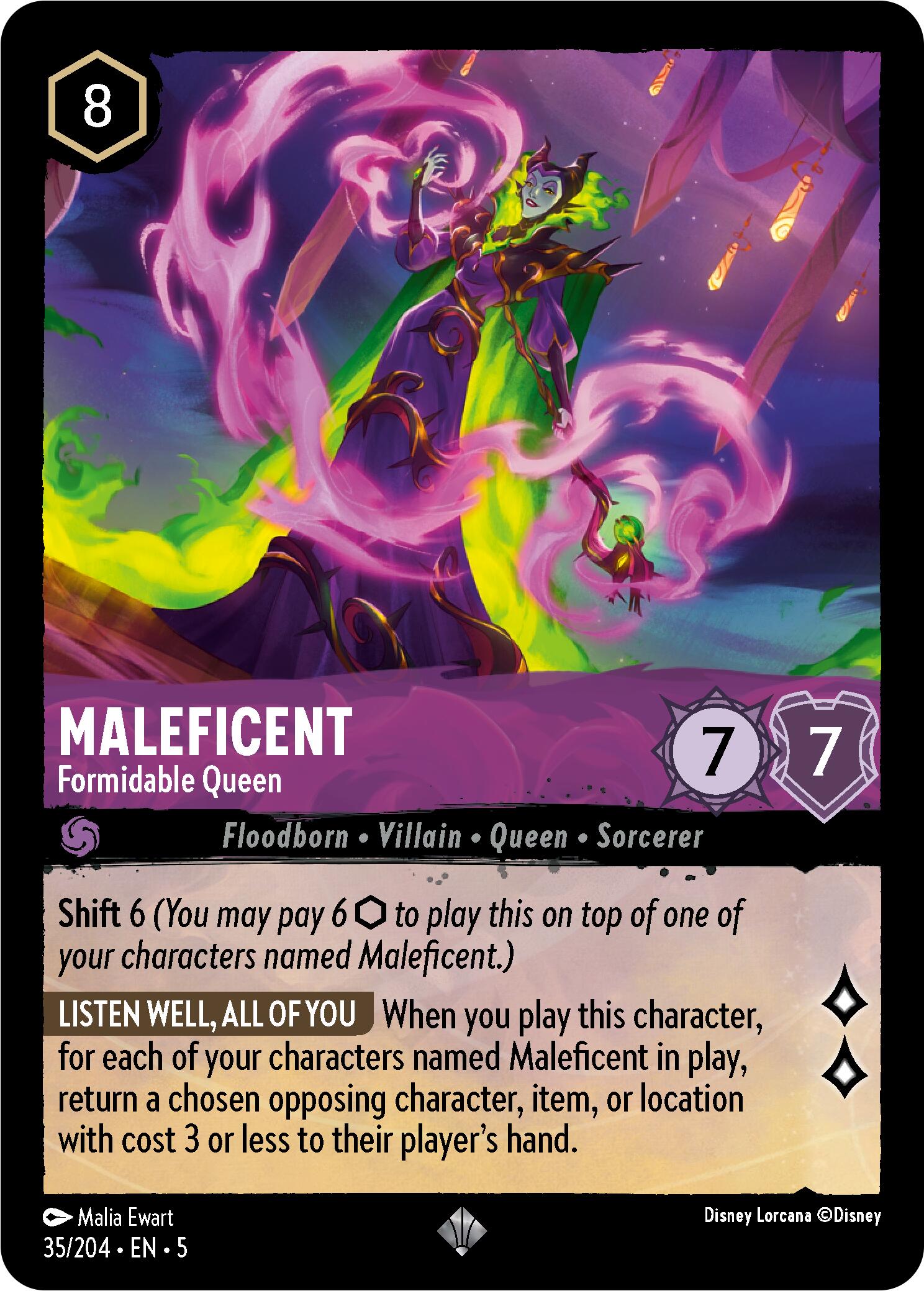 Maleficent - Formidable Queen (35/204) [Shimmering Skies] | Fandemonia Ltd