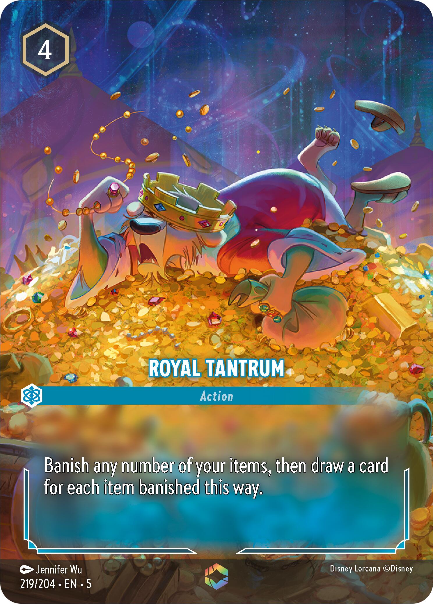 Royal Tantrum (Enchanted) (219/204) [Shimmering Skies] | Fandemonia Ltd