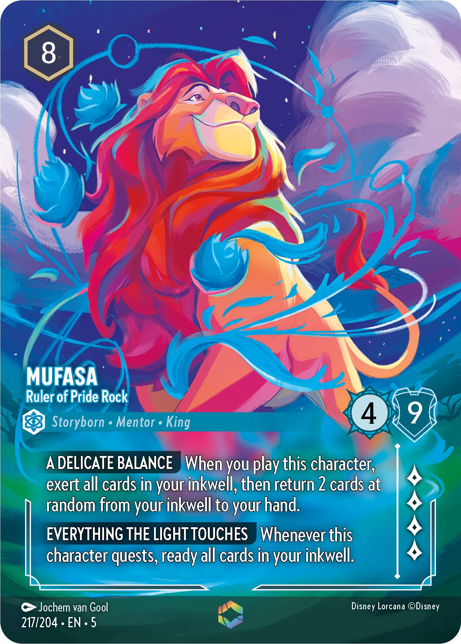Mufasa - Ruler of Pride Rock (Enchanted) (217/204) [Shimmering Skies] | Fandemonia Ltd