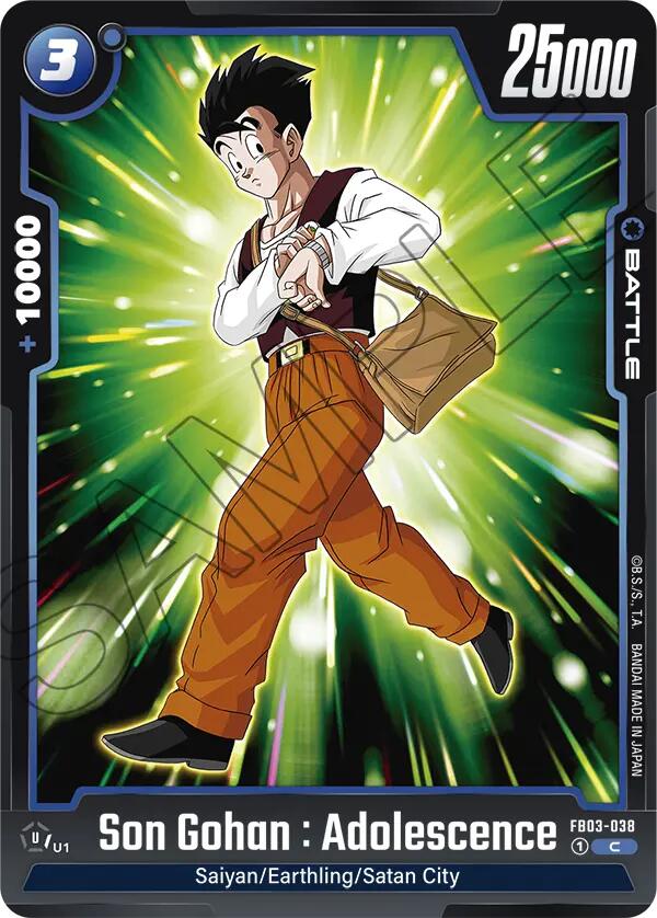 Son Gohan : Adolescence (FB03-038) [Raging Roar] | Fandemonia Ltd