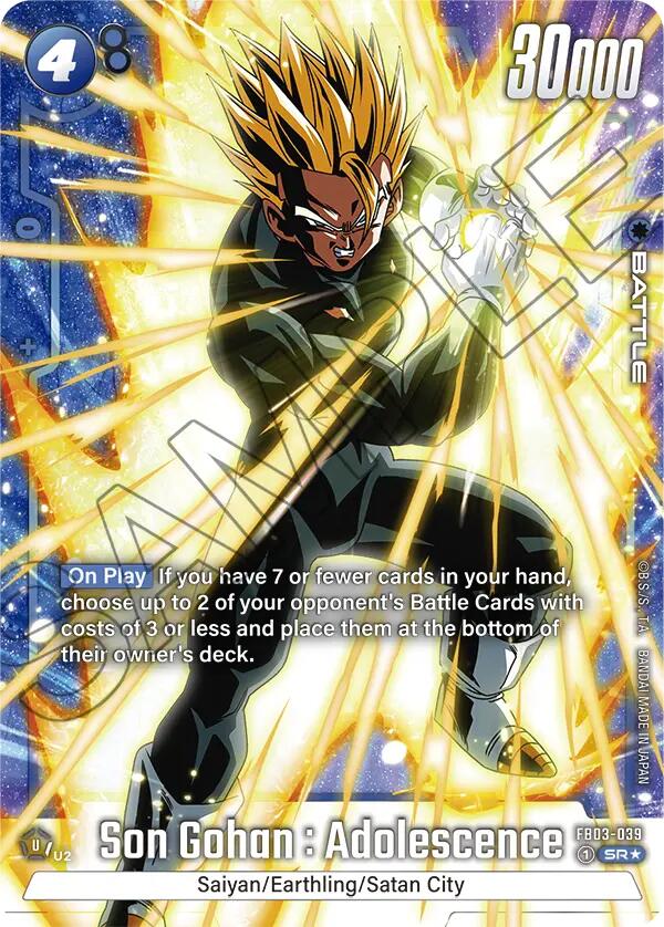 Son Gohan : Adolescence (FB03-039) (Alternate Art) [Raging Roar] | Fandemonia Ltd