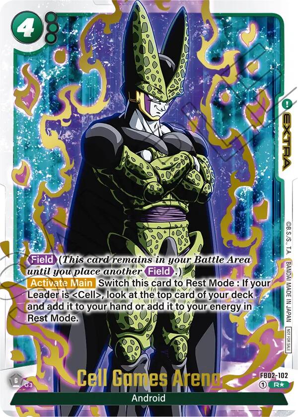 Cell Games Arena (FB02-102) (Championship Pack 02) (Gold) [Fusion World Tournament Cards] | Fandemonia Ltd
