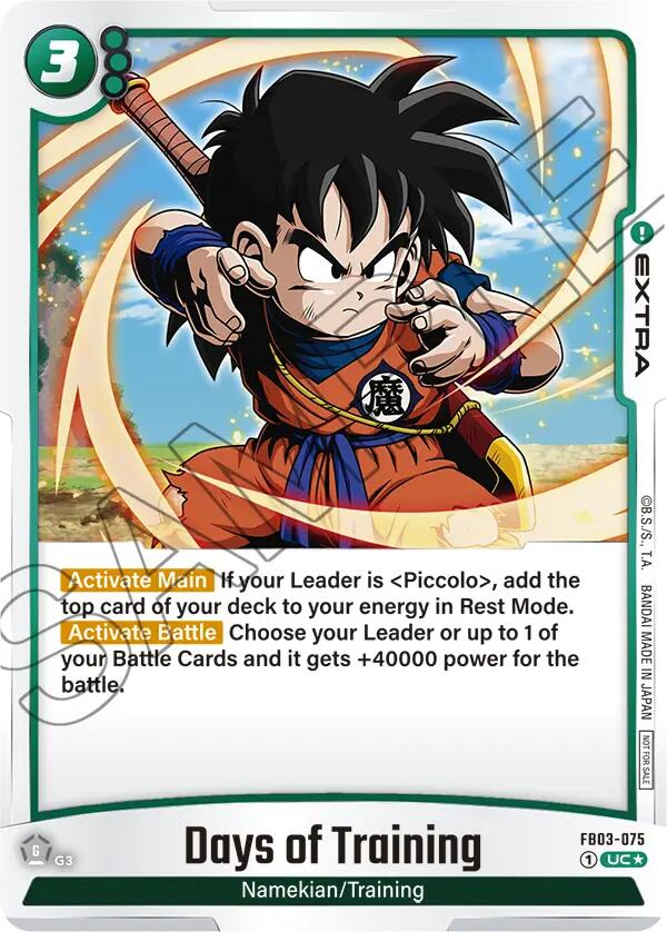 Days of Training (FB03-075) (Championship Pack 02) [Fusion World Tournament Cards] | Fandemonia Ltd