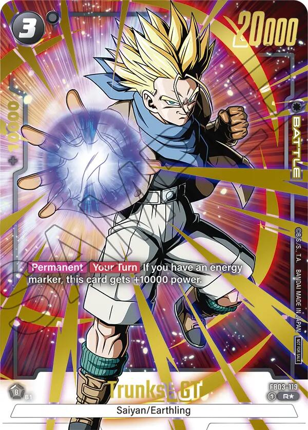 Trunks : GT (FB03-119) (Championship Pack 02) (Gold) [Fusion World Tournament Cards] | Fandemonia Ltd