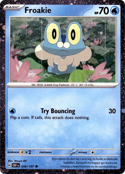 Froakie (056/197) (Cosmos Holo) [Scarlet & Violet: Obsidian Flames] | Fandemonia Ltd