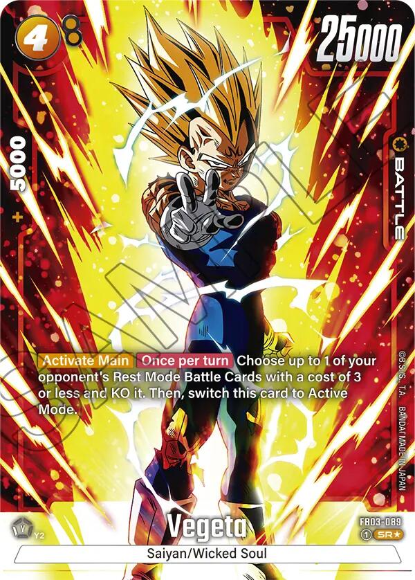 Vegeta (FB03-089) (Alternate Art) [Raging Roar] | Fandemonia Ltd