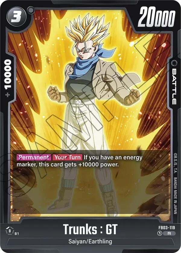 Trunks : GT (FB03-119) [Raging Roar] | Fandemonia Ltd