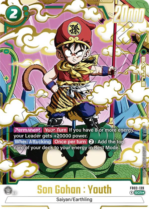 Son Gohan : Youth (FB03-139) (Alternate Art) [Raging Roar] | Fandemonia Ltd