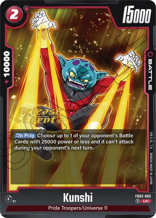 Kunshi [Raging Roar Release Event Cards] | Fandemonia Ltd