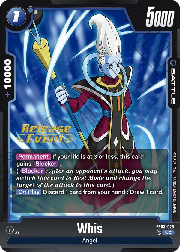 Whis [Raging Roar Release Event Cards] | Fandemonia Ltd