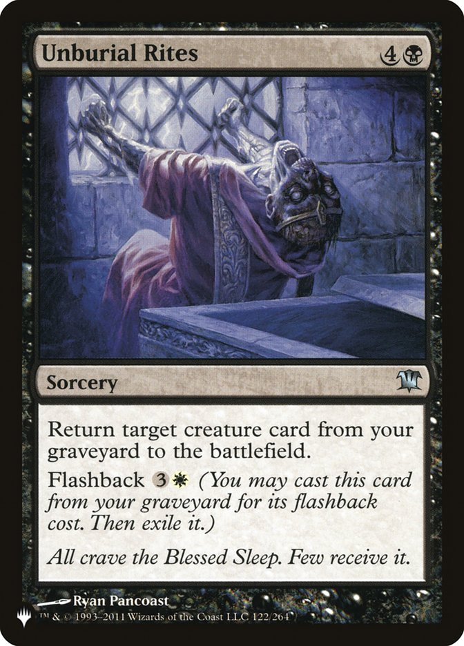 Unburial Rites [The List] | Fandemonia Ltd