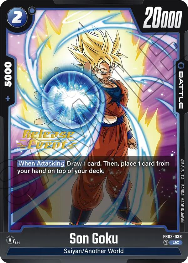 Son Goku (FB03-036) [Raging Roar Release Event Cards] | Fandemonia Ltd