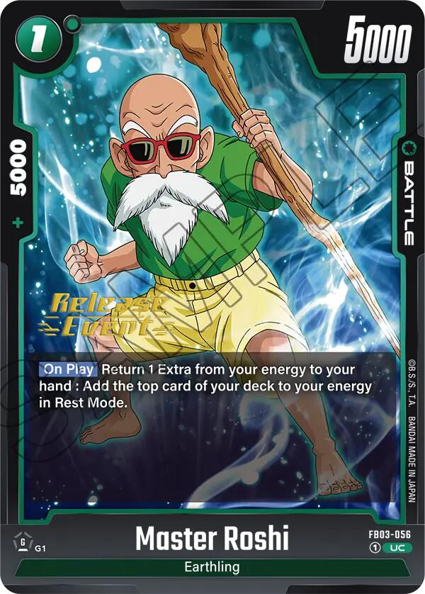 Master Roshi [Raging Roar Release Event Cards] | Fandemonia Ltd