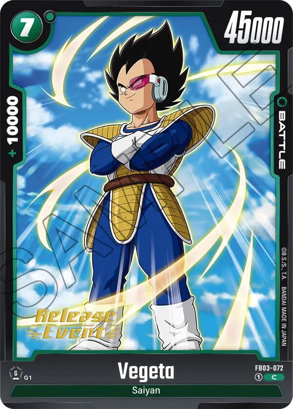 Vegeta (FB03-072) [Raging Roar Release Event Cards] | Fandemonia Ltd
