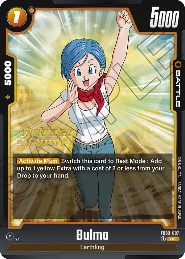 Bulma (FB03-087) [Raging Roar Release Event Cards] | Fandemonia Ltd