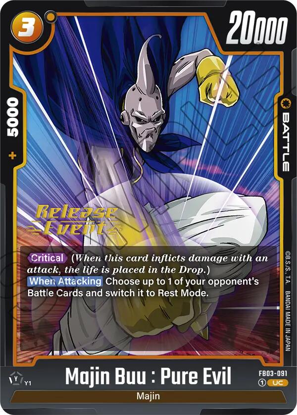 Majin Buu : Pure Evil [Raging Roar Release Event Cards] | Fandemonia Ltd