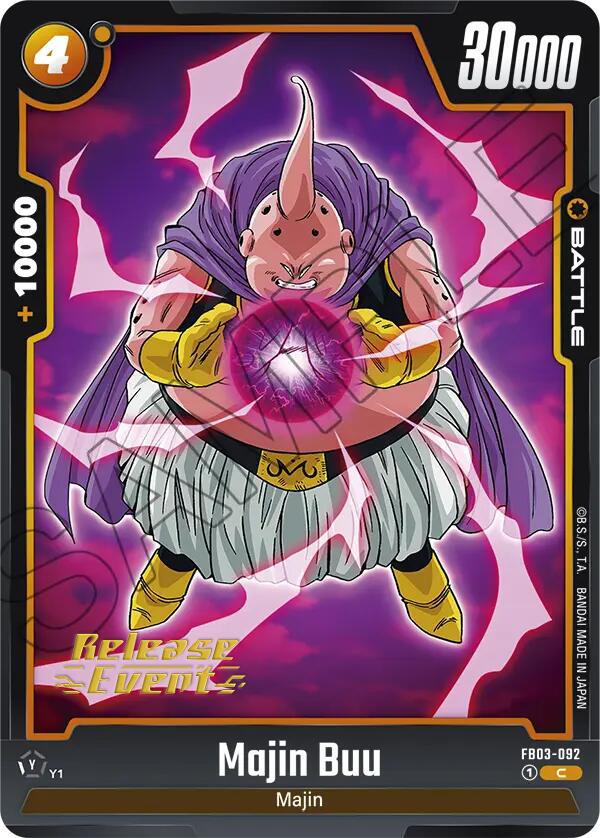 Majin Buu (FB03-092) [Raging Roar Release Event Cards] | Fandemonia Ltd