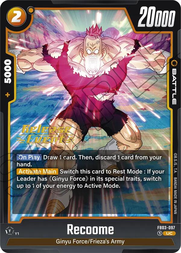 Recoome [Raging Roar Release Event Cards] | Fandemonia Ltd