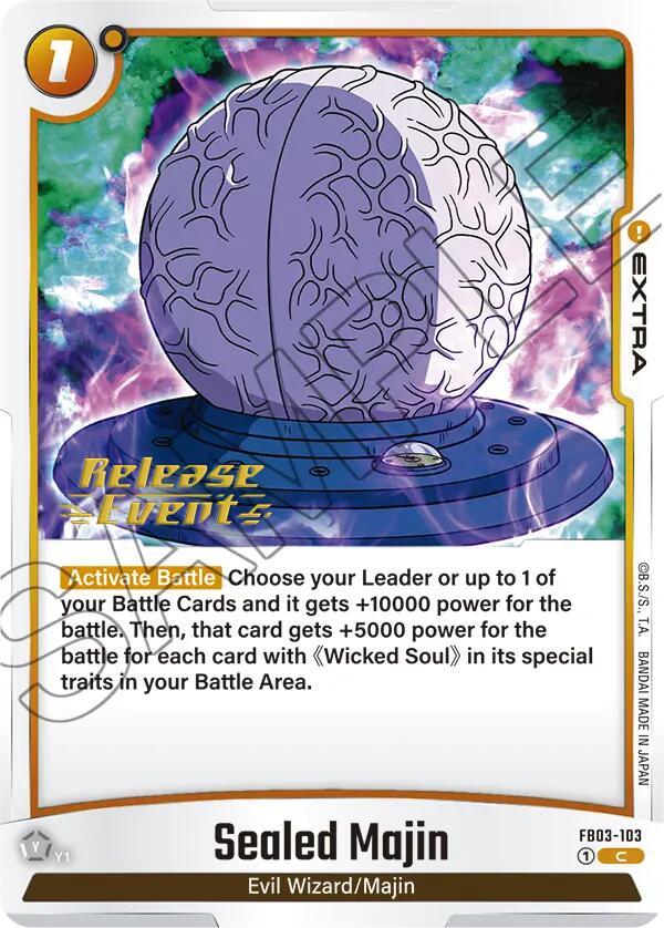 Sealed Majin [Raging Roar Release Event Cards] | Fandemonia Ltd