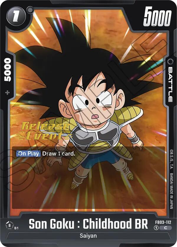 Son Goku : Childhood BR [Raging Roar Release Event Cards] | Fandemonia Ltd