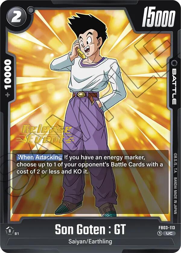 Son Goten : GT [Raging Roar Release Event Cards] | Fandemonia Ltd
