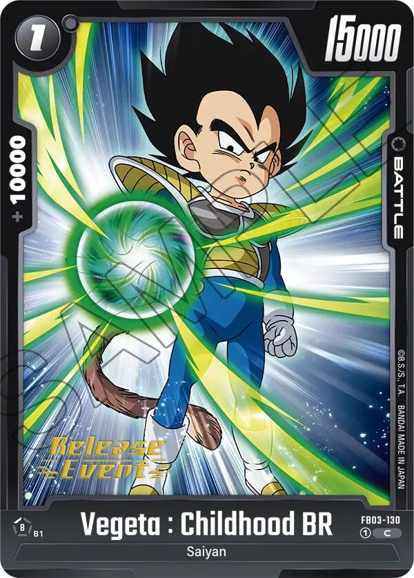 Vegeta : Childhood BR [Raging Roar Release Event Cards] | Fandemonia Ltd