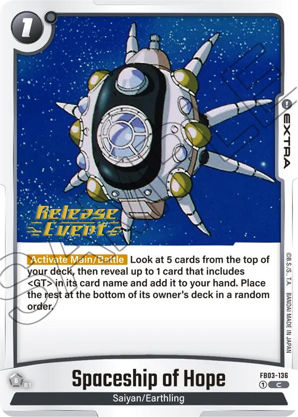 Spaceship of Hope [Raging Roar Release Event Cards] | Fandemonia Ltd