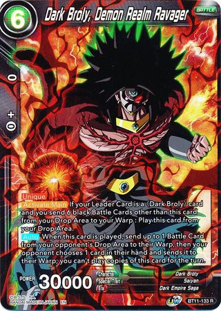 Dark Broly, Demon Realm Ravager (BT11-133) [Vermilion Bloodline] | Fandemonia Ltd