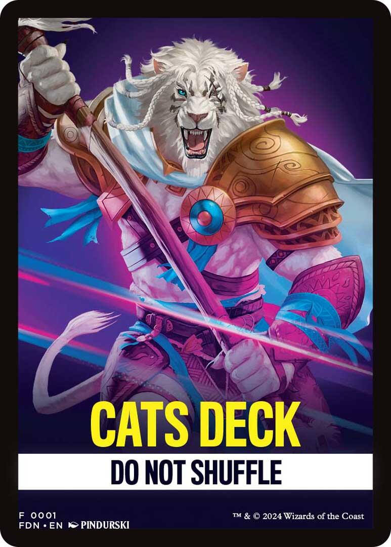 Cats Deck Theme Card [Foundations Tokens] | Fandemonia Ltd