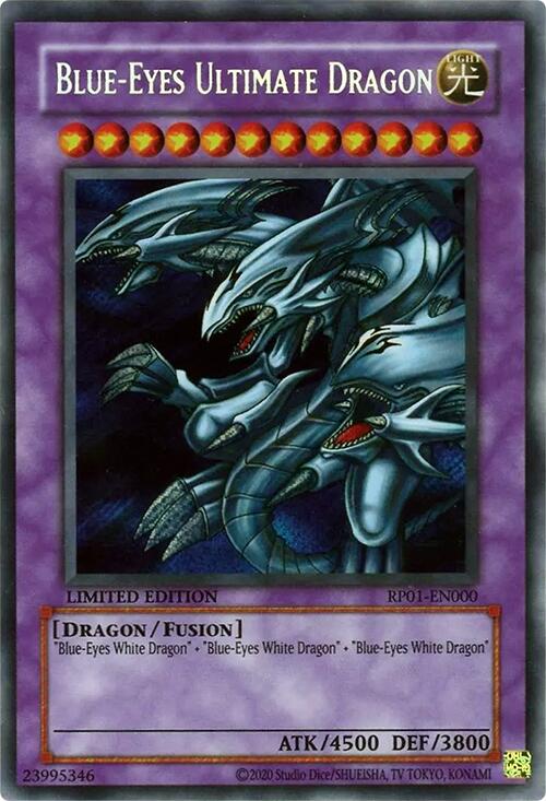 Blue-Eyes Ultimate Dragon [RP01-EN000] Secret Rare | Fandemonia Ltd