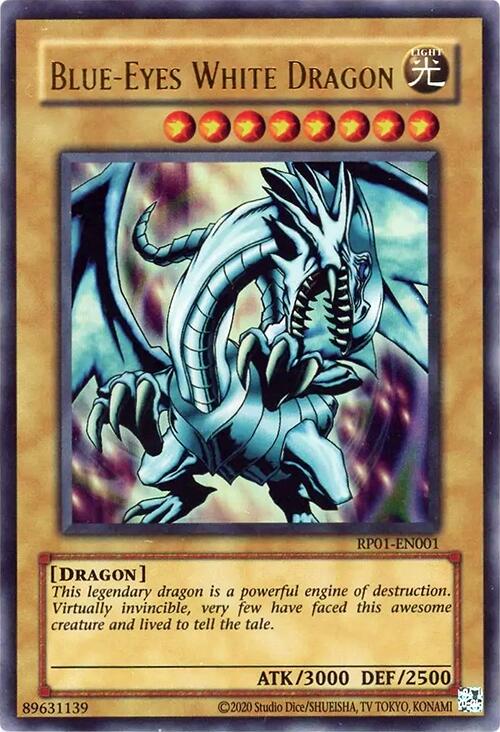Blue-Eyes White Dragon [RP01-EN001] Ultra Rare | Fandemonia Ltd
