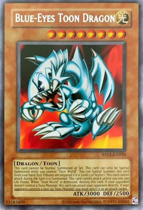Blue-Eyes Toon Dragon [RP01-EN050] Rare | Fandemonia Ltd