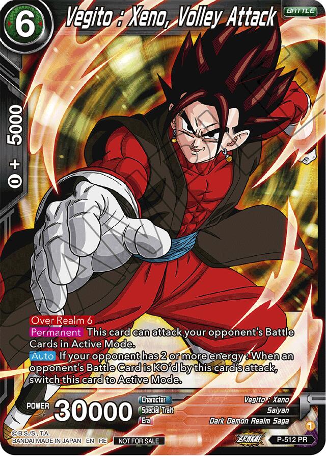 Vegito : Xeno, Volley Attack (Deluxe Pack 2024 Vol.1) (P-512) [Promotion Cards] | Fandemonia Ltd