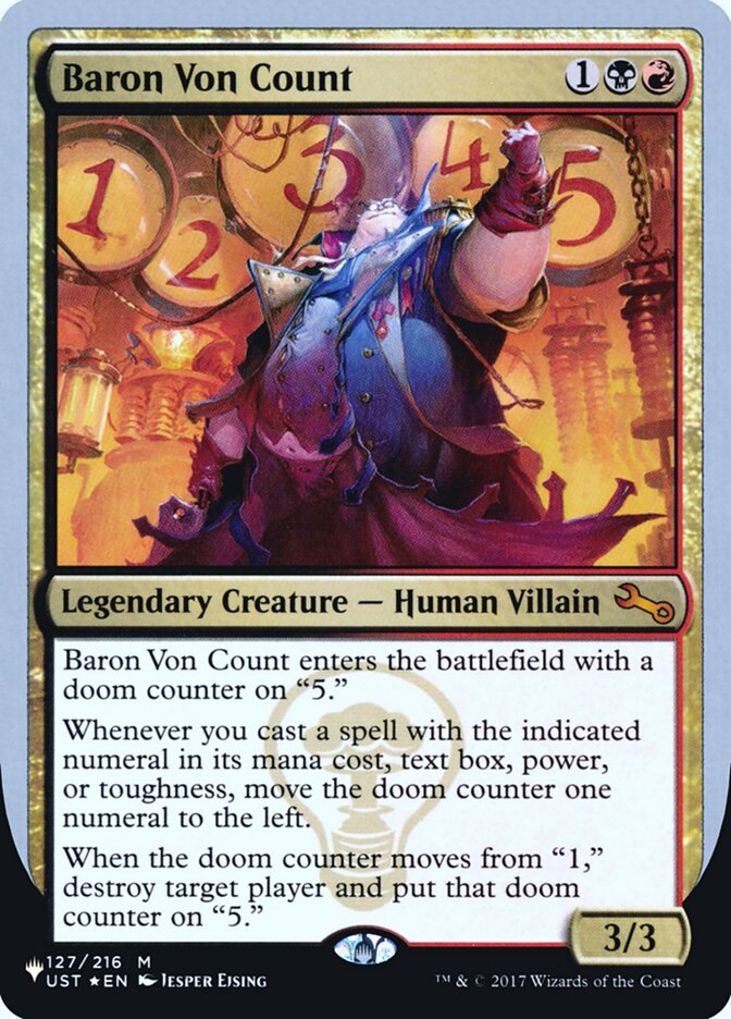 Baron Von Count (Unfinity Foil Edition) [The List] | Fandemonia Ltd