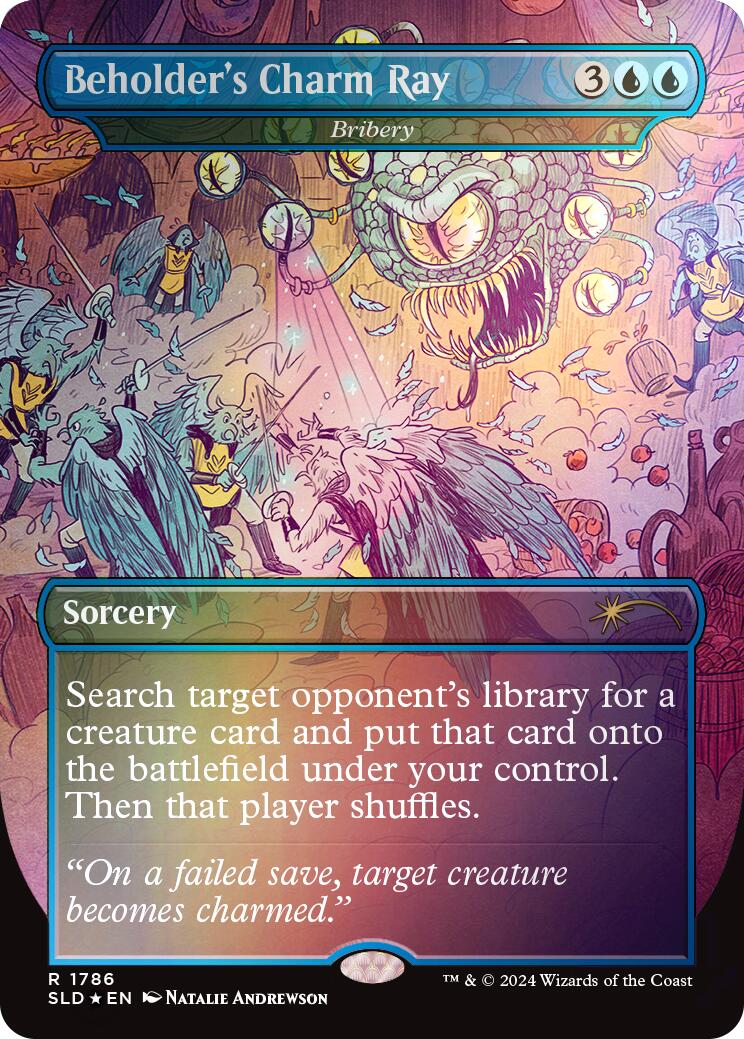 Beholder's Charm Ray - Bribery (Rainbow Foil) [Secret Lair Drop Series] | Fandemonia Ltd