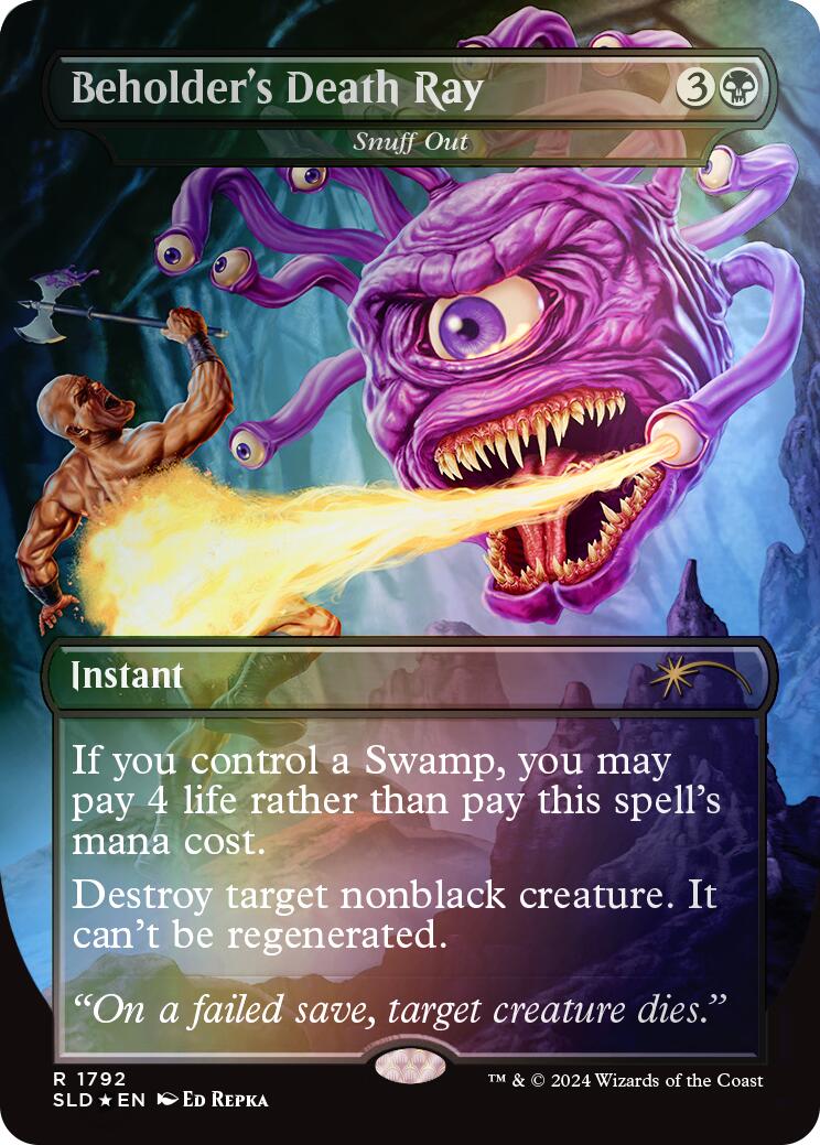 Beholder's Death Ray - Snuff Out (Rainbow Foil) [Secret Lair Drop Series] | Fandemonia Ltd