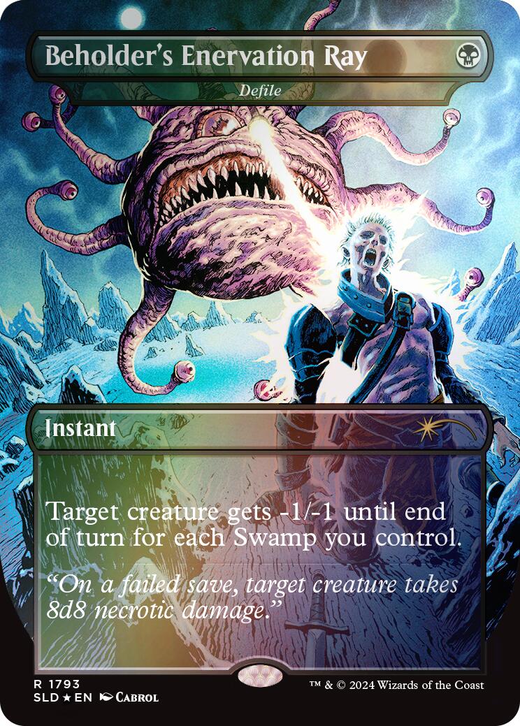 Beholder's Enervation Ray - Defile (Rainbow Foil) [Secret Lair Drop Series] | Fandemonia Ltd