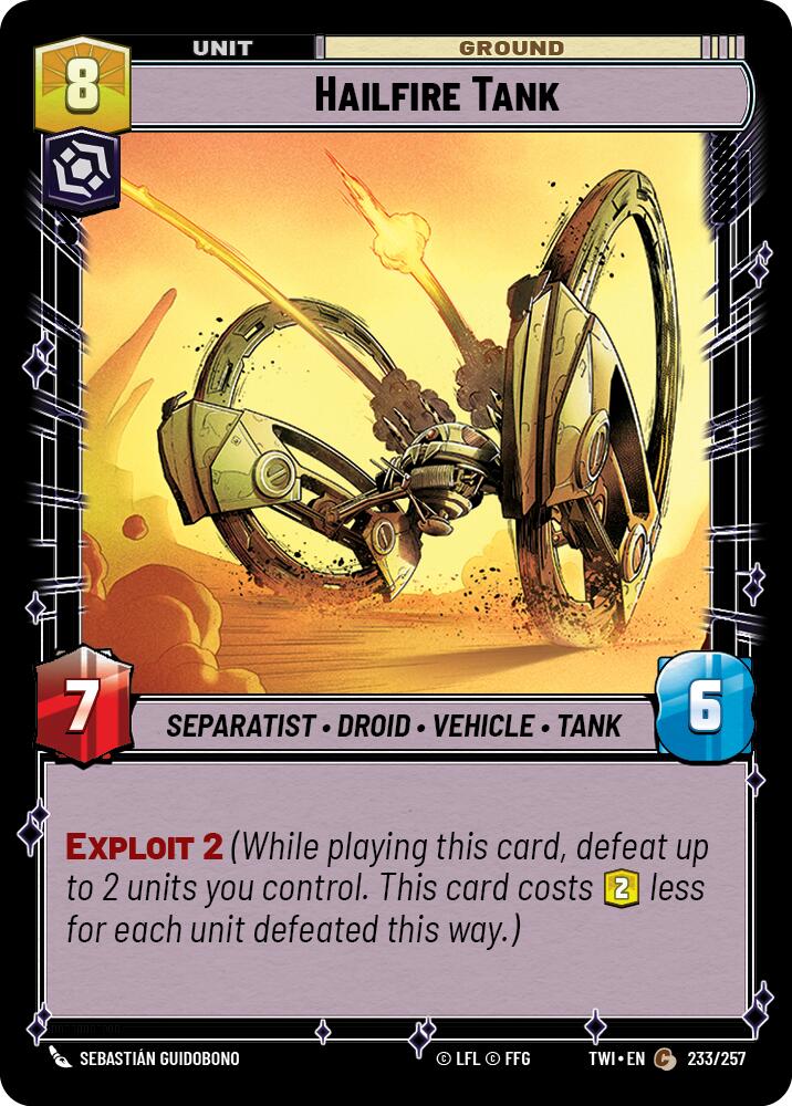 Hailfire Tank (233/257) (233/257) [Twilight of the Republic] | Fandemonia Ltd