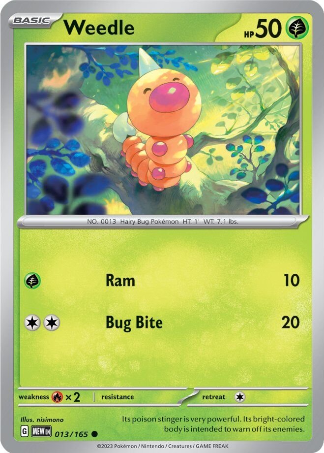 Weedle (013/165) [Scarlet & Violet 151] | Fandemonia Ltd