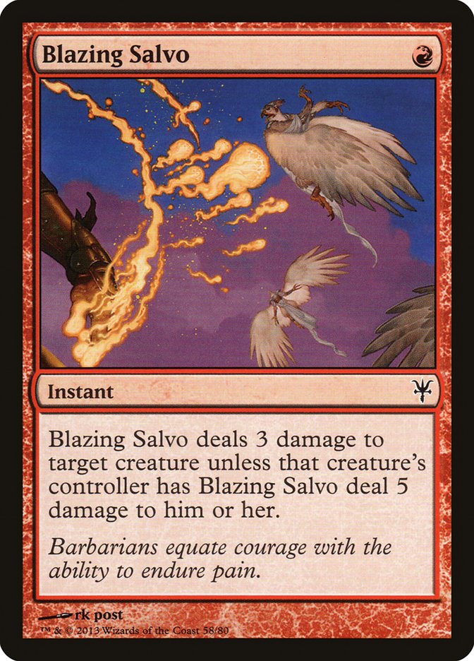 Blazing Salvo [Duel Decks: Sorin vs. Tibalt] | Fandemonia Ltd