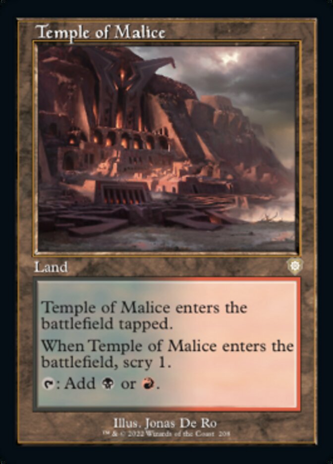Temple of Malice (Retro) [The Brothers' War Commander] | Fandemonia Ltd
