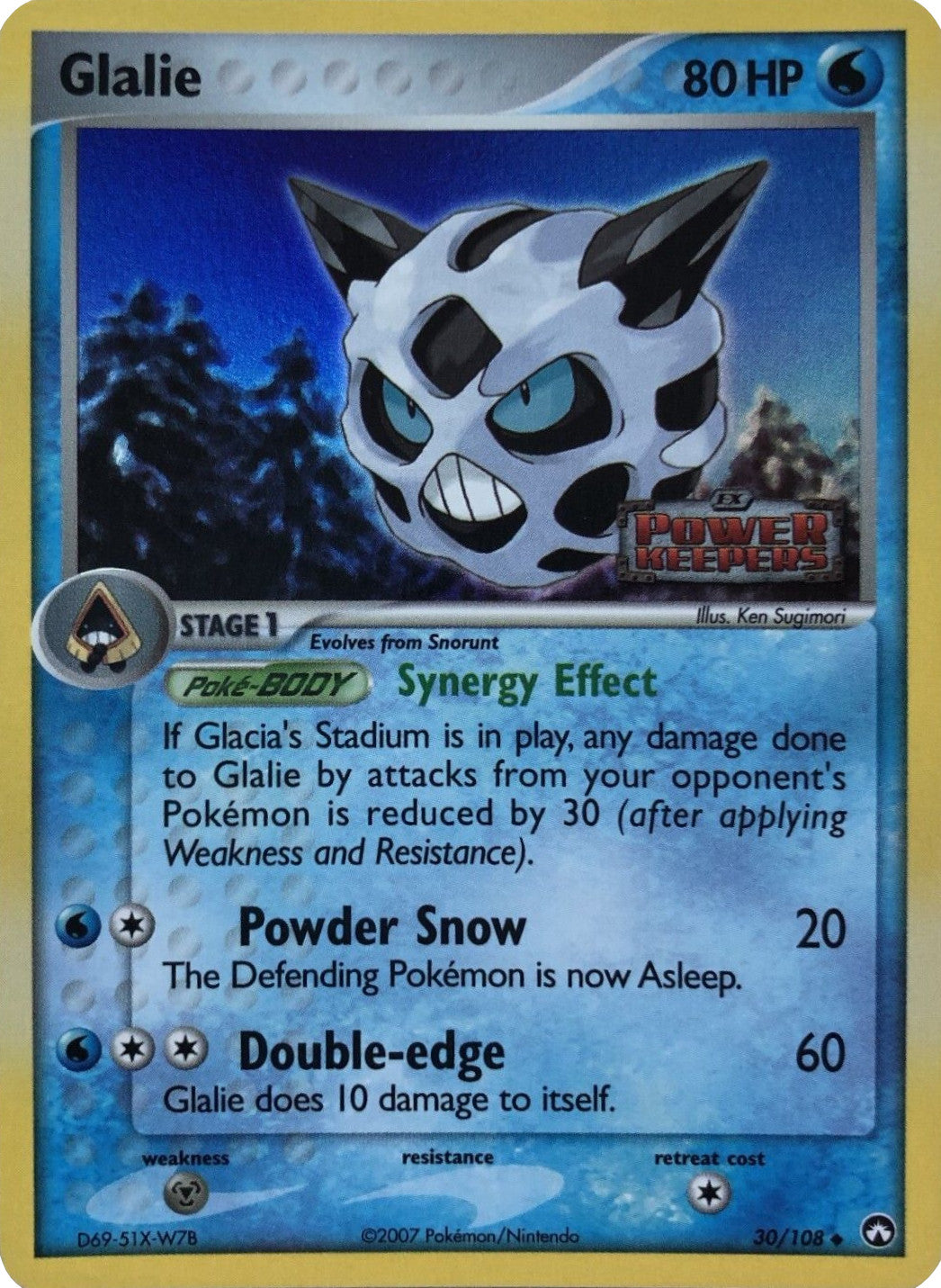 Glalie (30/108) (Stamped) [EX: Power Keepers] | Fandemonia Ltd