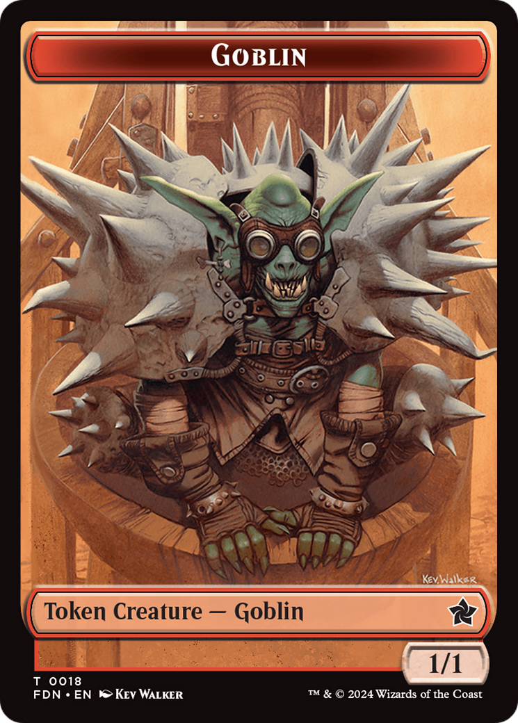 Goblin // Treasure Double-Sided Token [Foundations Tokens] | Fandemonia Ltd