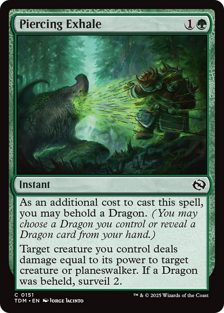 Piercing Exhale [Tarkir: Dragonstorm] | Fandemonia Ltd